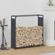 Vidaxx Kaminholzregal 90x28x90 cm kaltgewalzter Stahl Anthrazit