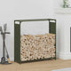 Vidaxx Kaminholzregal 90x28x90 cm kaltgewalzter Stahl olivgrün
