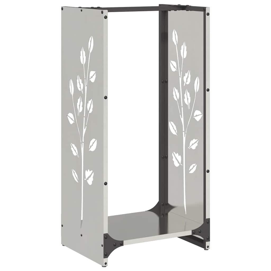 Vidaxx Kaminholzregal 40x30x80 cm Edelstahl