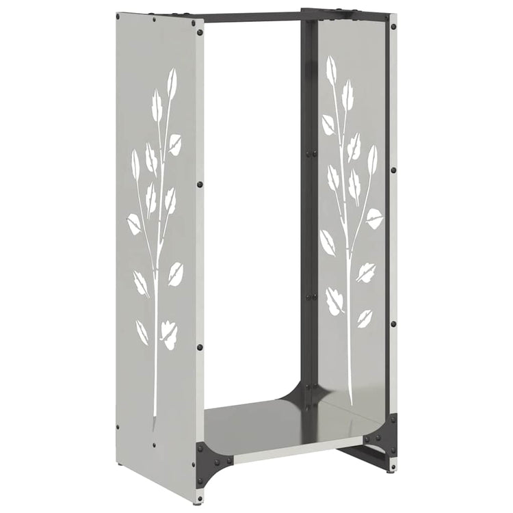 Vidaxx Kaminholzregal 40x30x80 cm Edelstahl