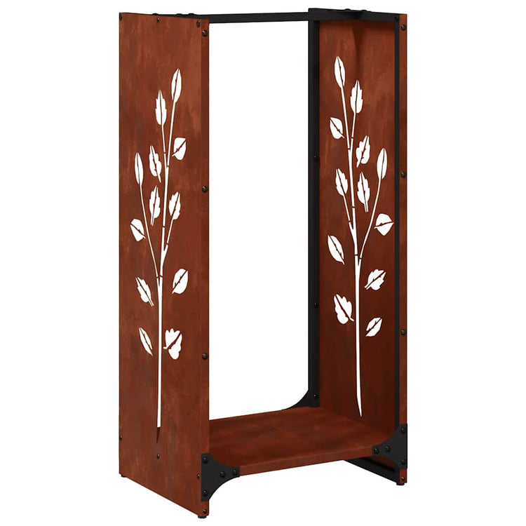Vidaxx Kaminholzregal 40x30x80 cm wetterfester Stahl