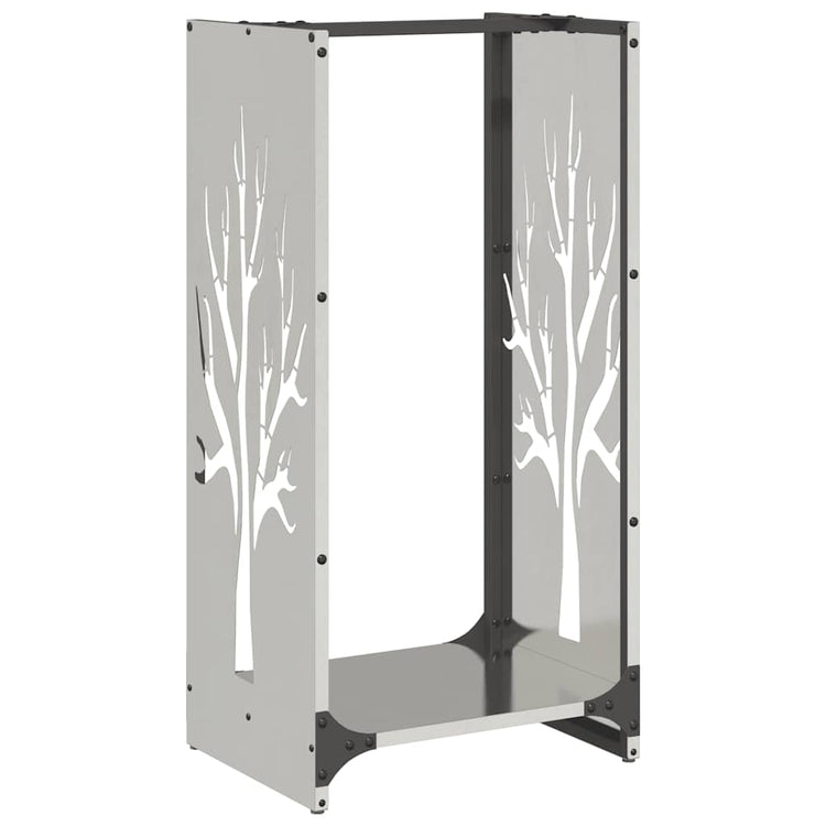 Vidaxx Kaminholzregal 40x30x80 cm Edelstahl