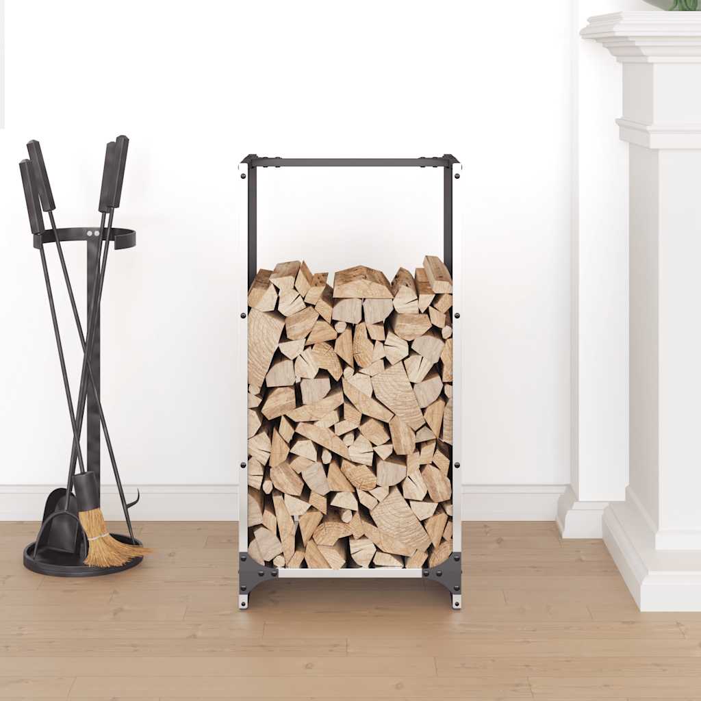 Vidaxx Kaminholzregal 40x30x80 cm Edelstahl
