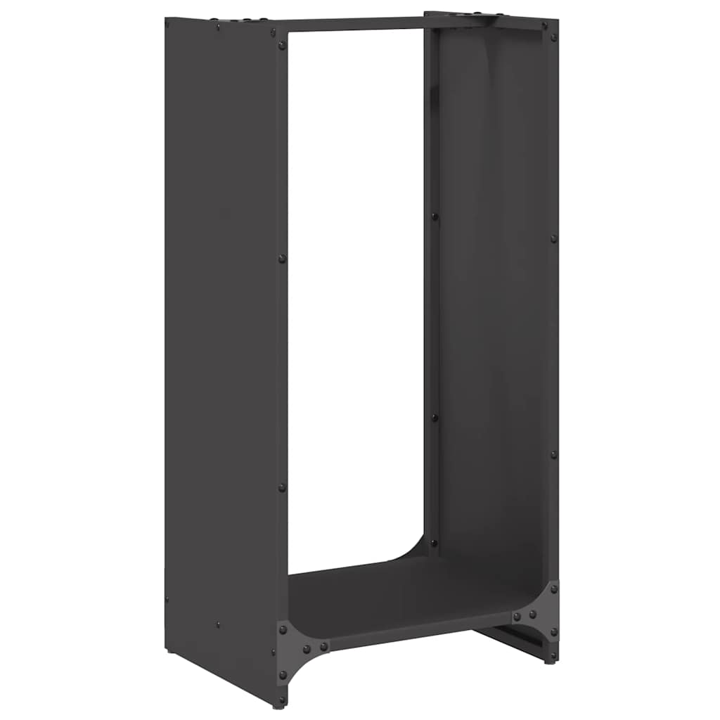 Vidaxx Kaminholzregal 40x30x80 cm kaltgewalzter Stahl schwarz