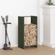 Vidaxx Kaminholzregal 40x30x80 cm kaltgewalzter Stahl olivgrün