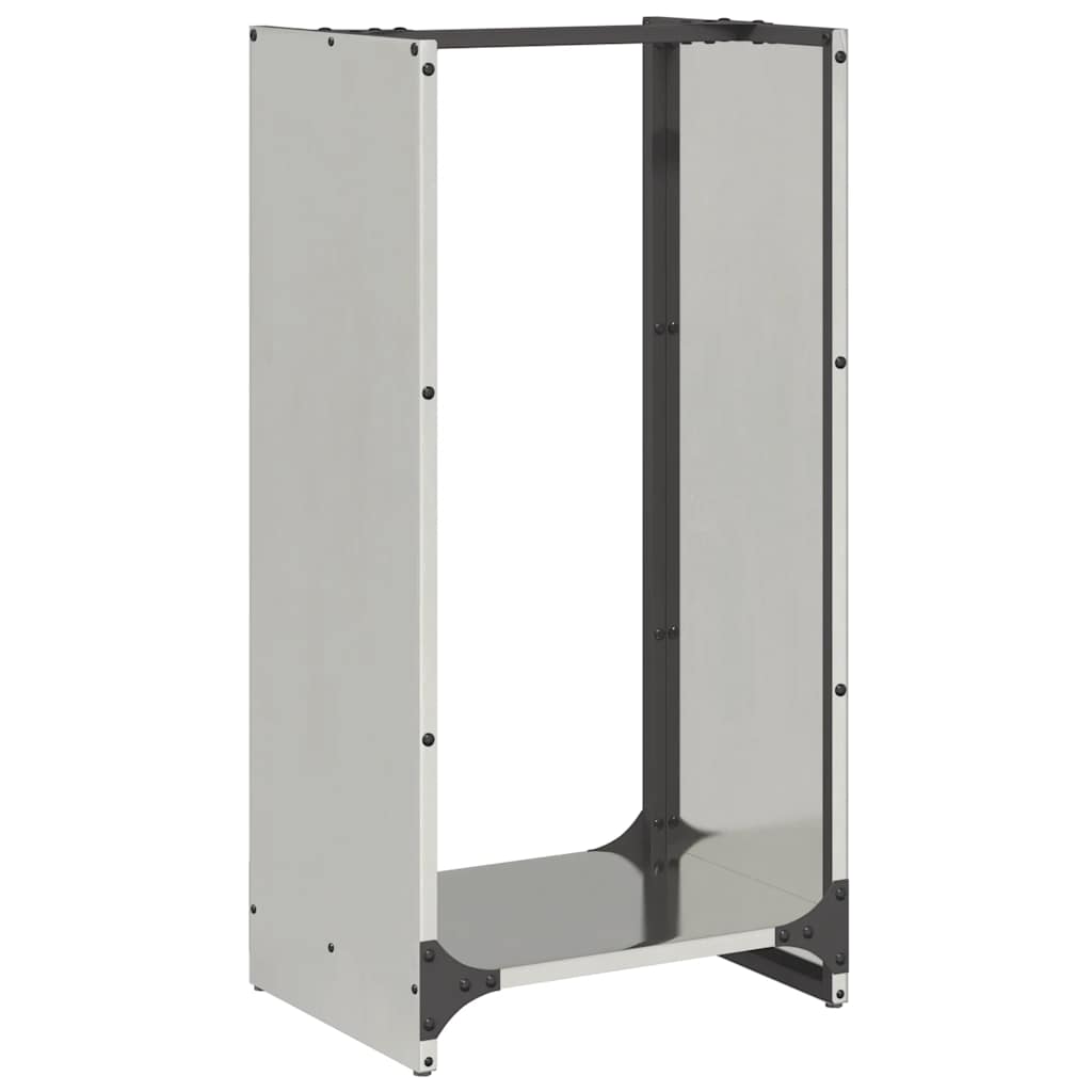 Vidaxx Kaminholzregal 40x30x80 cm Edelstahl