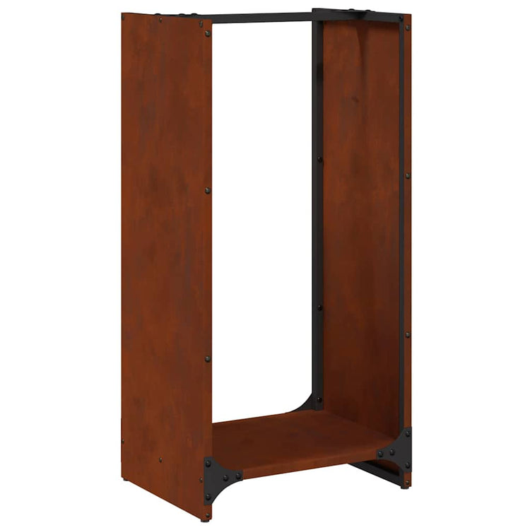 Vidaxx Kaminholzregal 40x30x80 cm wetterfester Stahl