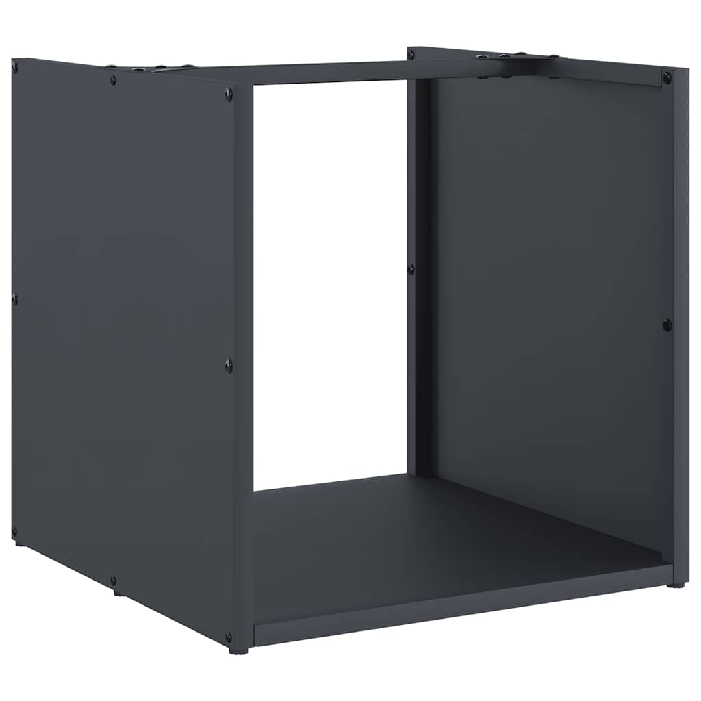 Vidaxx Kaminholzregal 40x40x40 cm kaltgewalzter Stahl Anthrazit