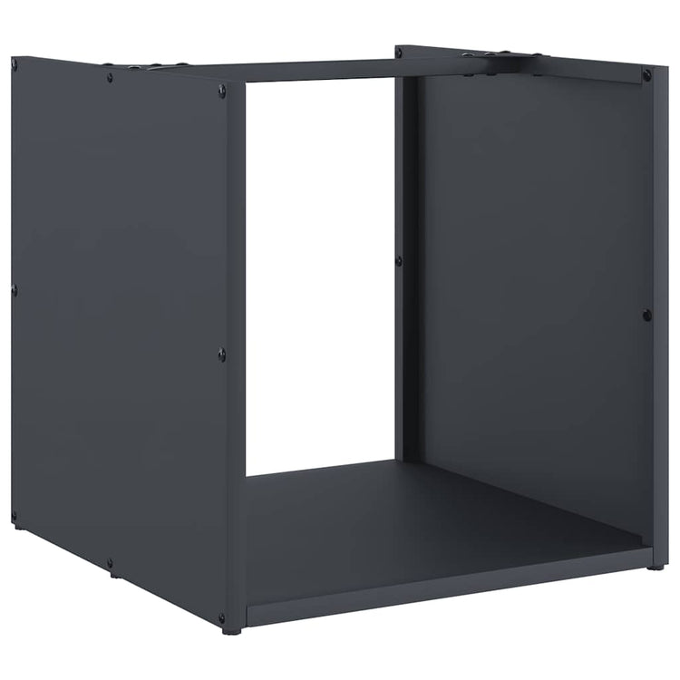 Vidaxx Kaminholzregal 40x40x40 cm kaltgewalzter Stahl Anthrazit