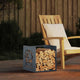 Vidaxx Kaminholzregal 40x40x40 cm kaltgewalzter Stahl Anthrazit