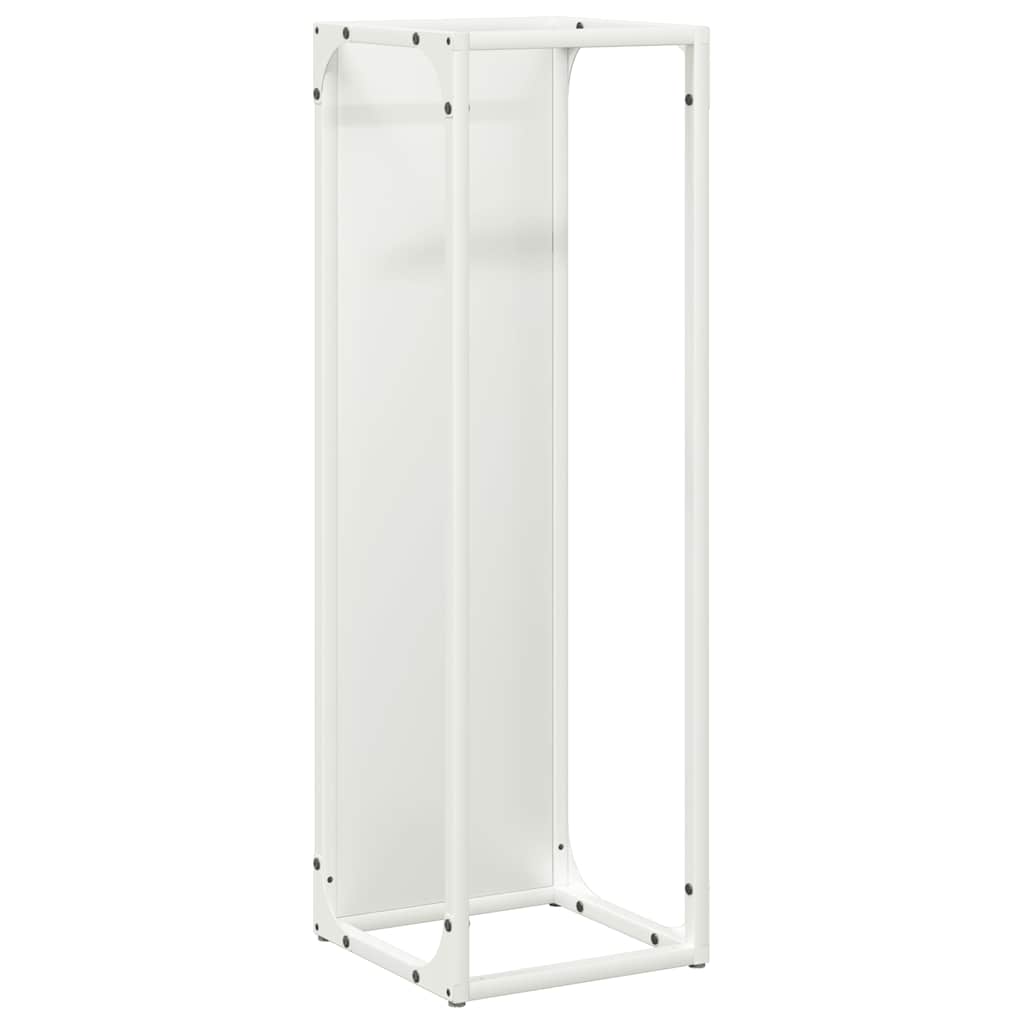 Vidaxx Kaminholzregal 25x25x80 cm kaltgewalzter Stahl weiß