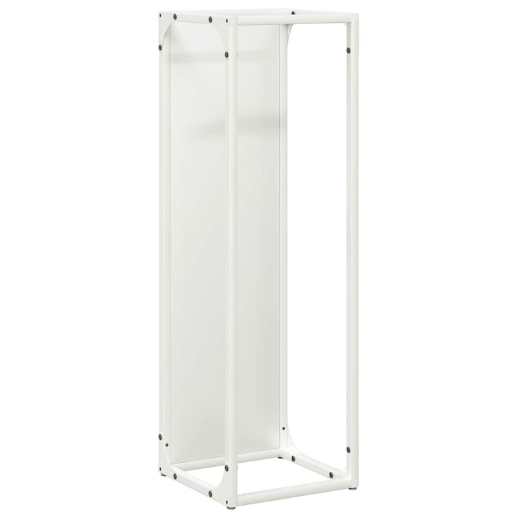 Vidaxx Kaminholzregal 25x25x80 cm kaltgewalzter Stahl weiß