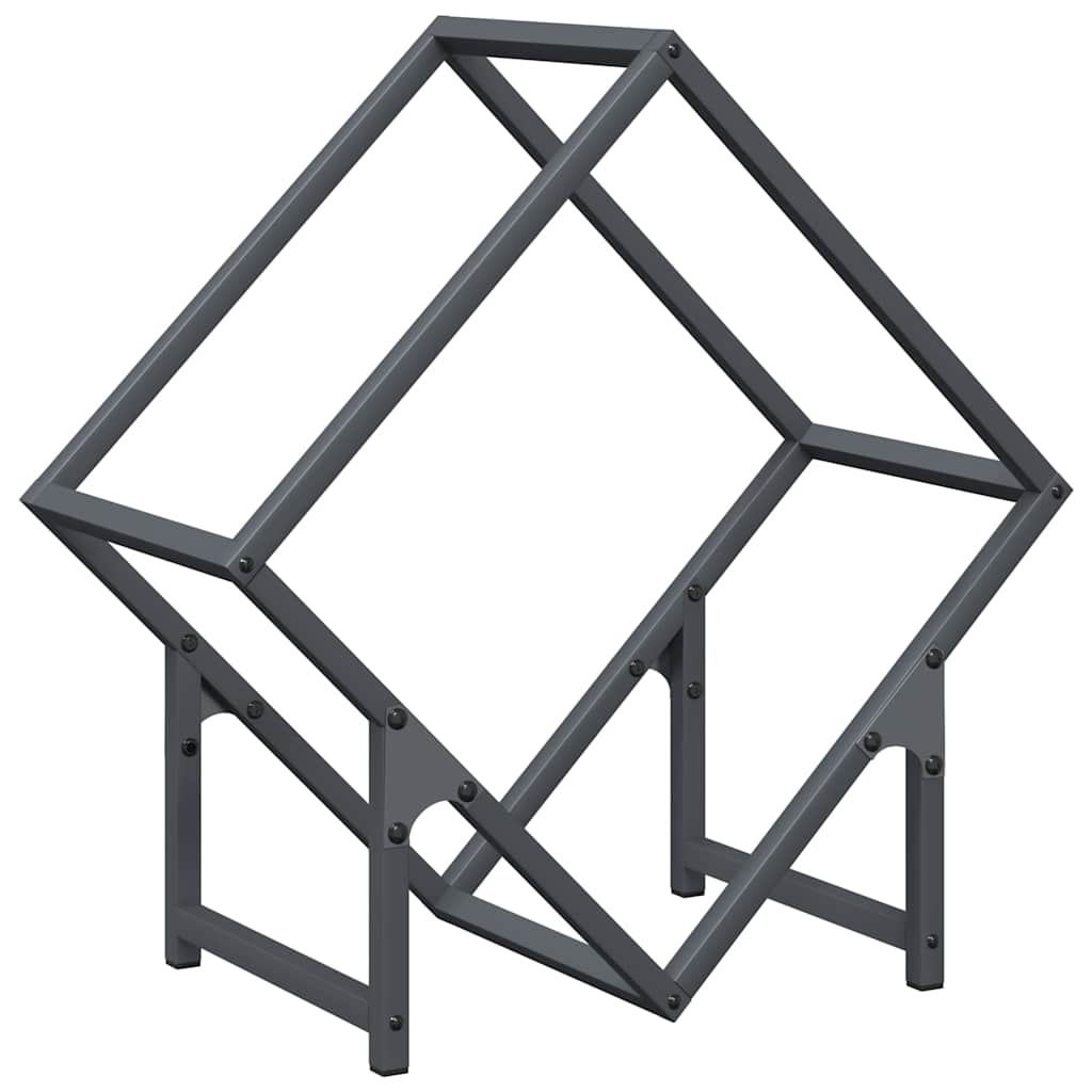 VidaXL Kaminholzregal 50x25x50 cm kaltgewalzter Stahl, Anthrazit