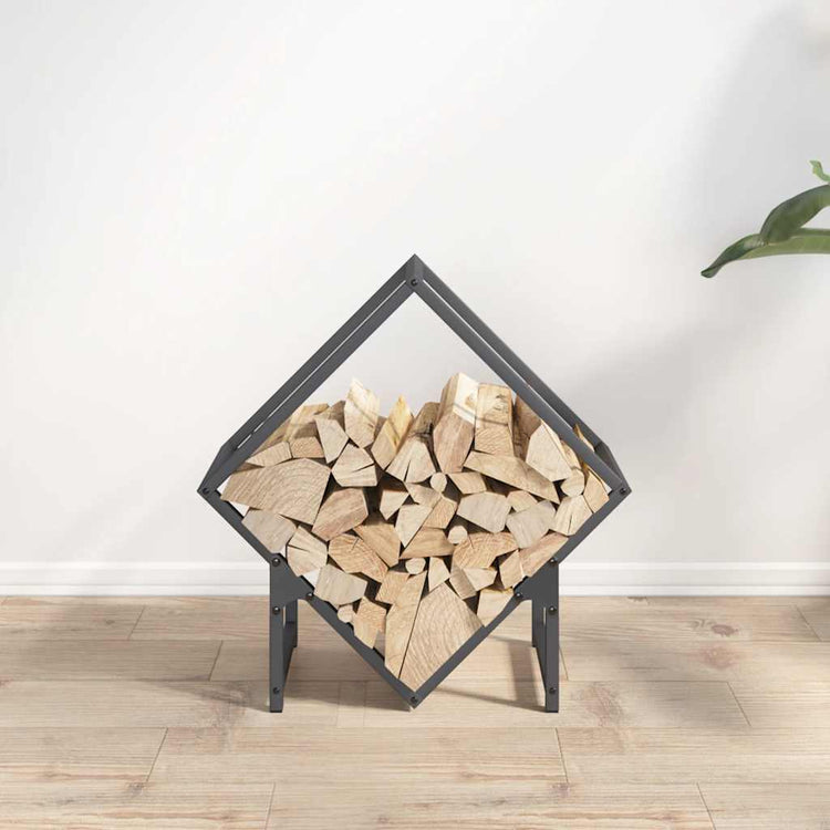 VidaXL Kaminholzregal 50x25x50 cm kaltgewalzter Stahl, Anthrazit