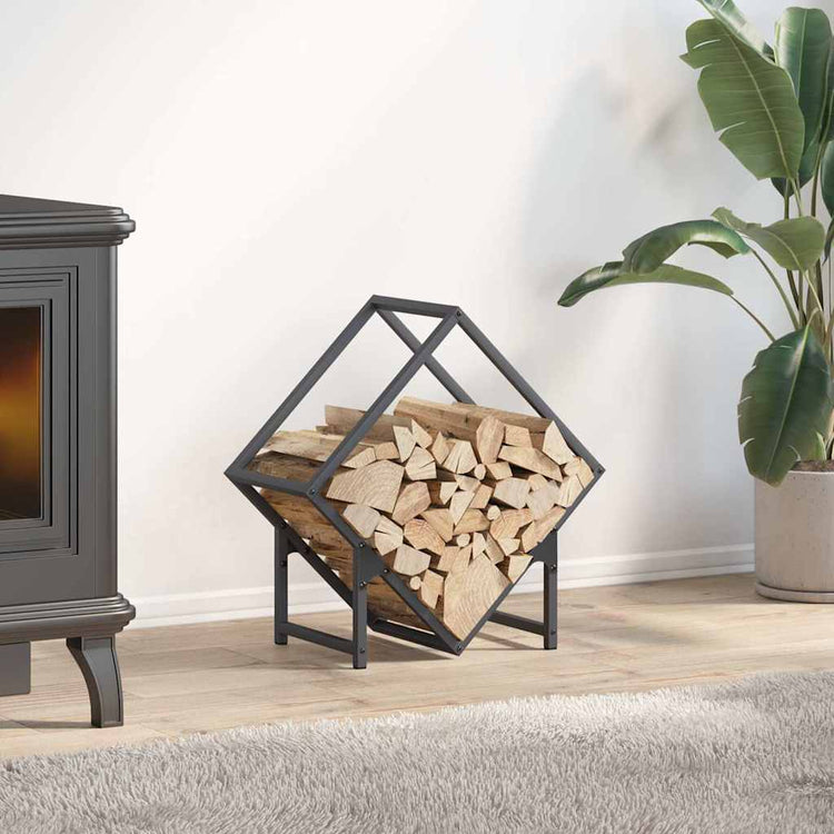 VidaXL Kaminholzregal 50x25x50 cm kaltgewalzter Stahl, Anthrazit