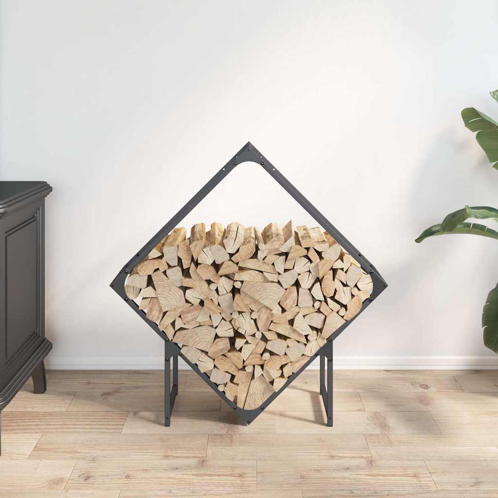 Vidaxx Kaminholzregal 80x25x80 cm kaltgewalzter Stahl anthrazit