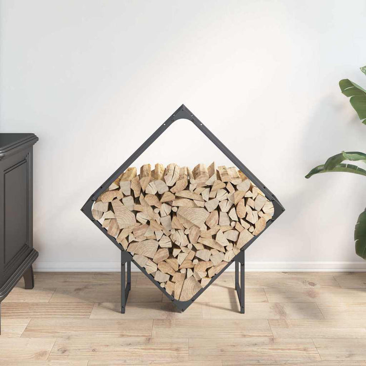 Vidaxx Kaminholzregal 80x25x80 cm kaltgewalzter Stahl anthrazit