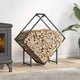 Vidaxx Kaminholzregal 80x25x80 cm kaltgewalzter Stahl anthrazit