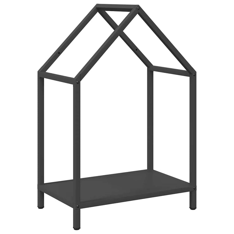 Vidaxx Kaminholzregal 40x25x60 cm kaltgewalzter Stahl schwarz