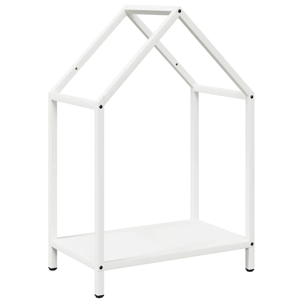 Vidaxx Kaminholzregal 40x25x60 cm kaltgewalzter Stahl weiß