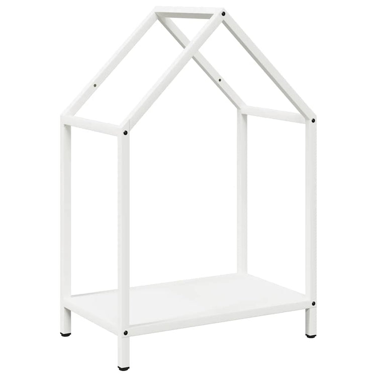 Vidaxx Kaminholzregal 40x25x60 cm kaltgewalzter Stahl weiß