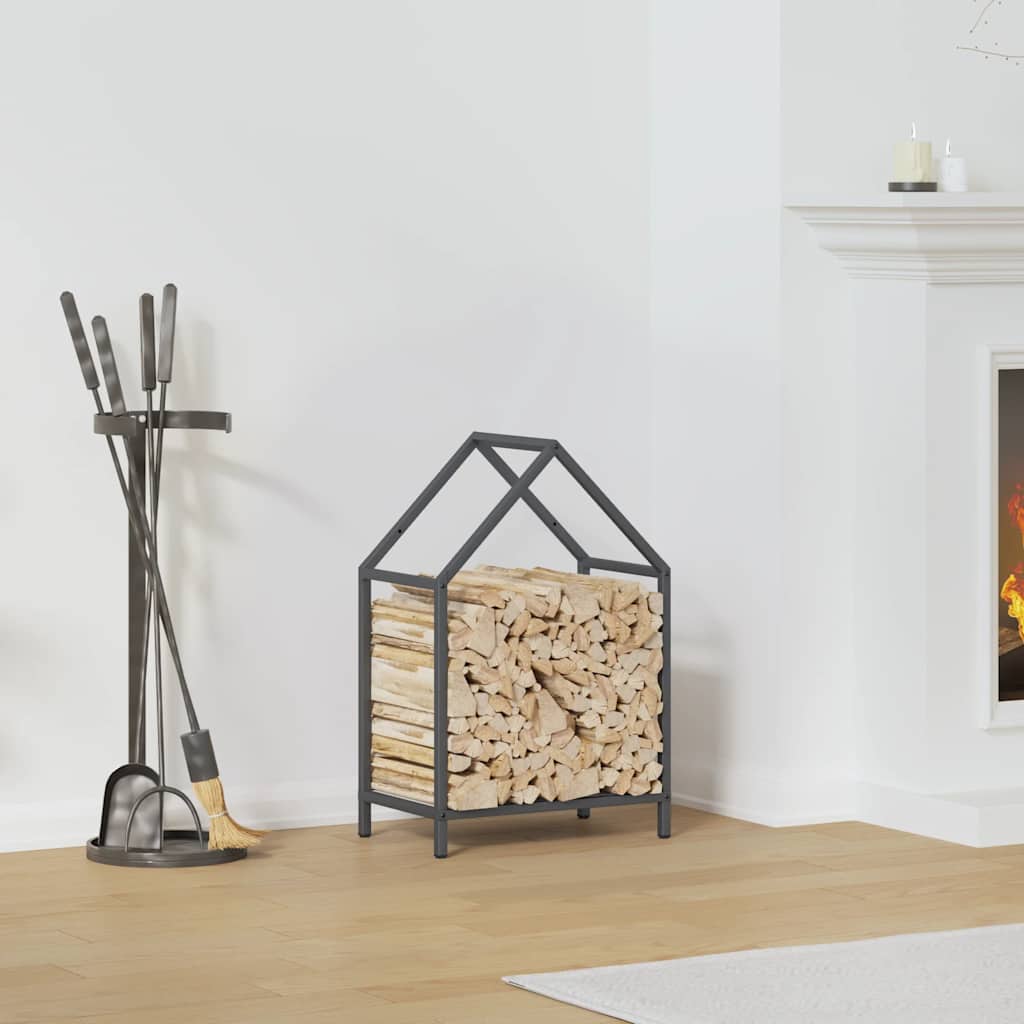 Vidaxx Kaminholzregal 40x25x60 cm kaltgewalzter Stahl Anthrazit