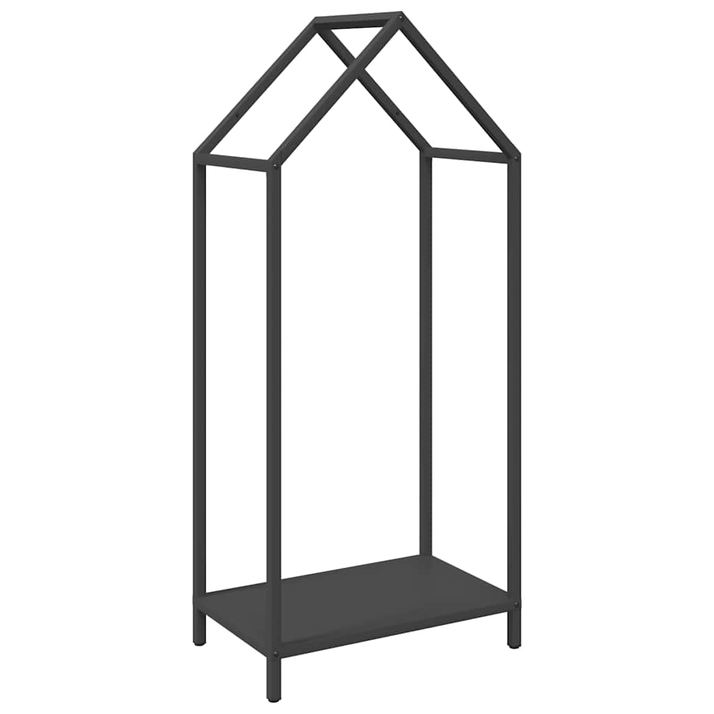 Vidaxx Kaminholzregal 40x25x90 cm kaltgewalzter Stahl schwarz