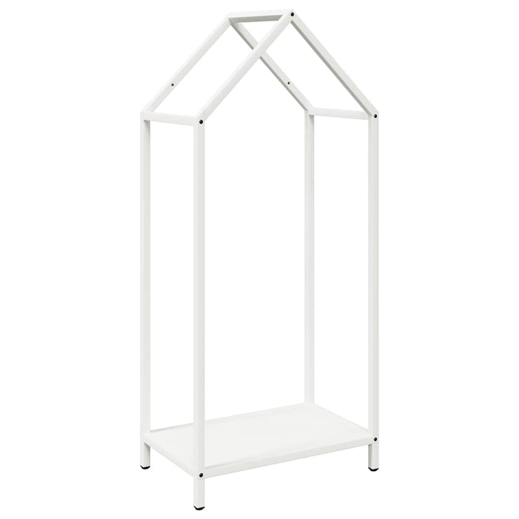 Vidaxx Kaminholzregal 40x25x90 cm kaltgewalzter Stahl weiß