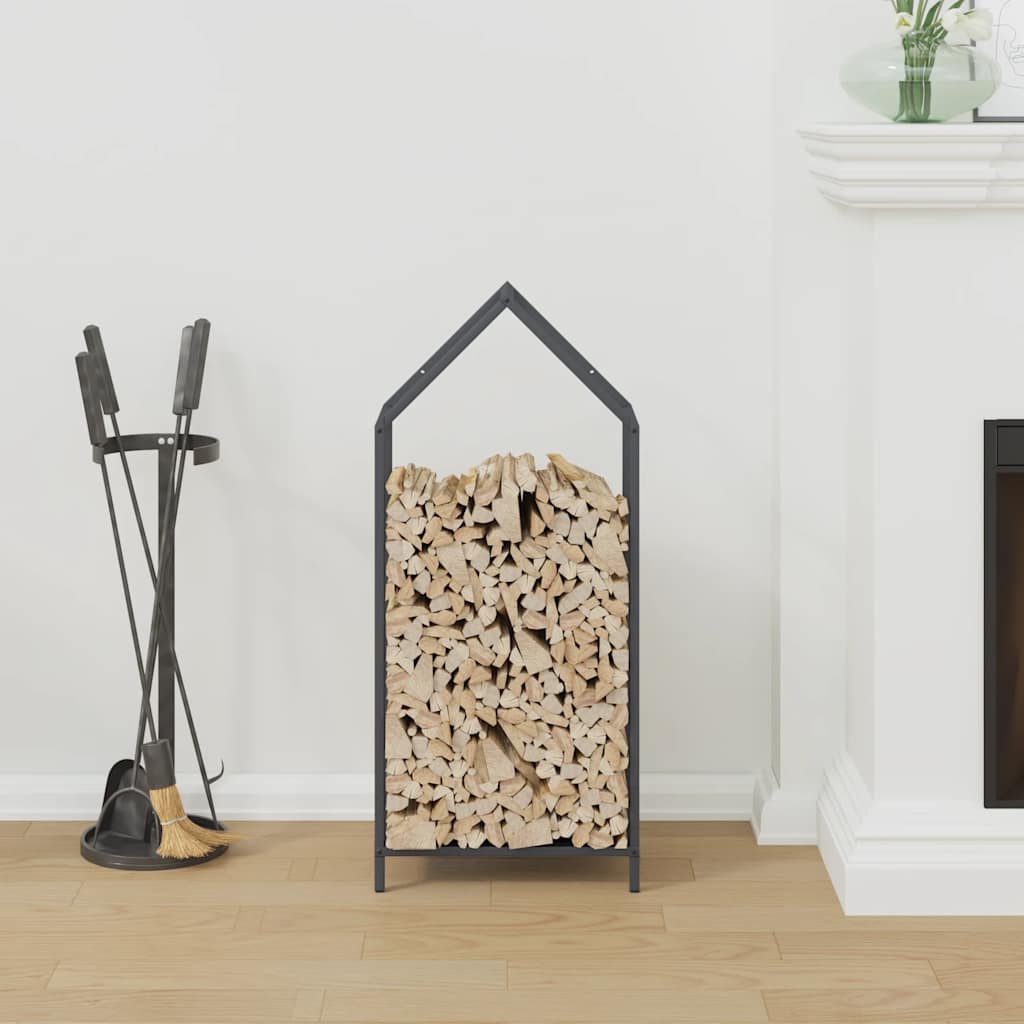 VidaXL Kaminholzregal 40x25x90 cm kaltgewalzter Stahl, Anthrazit