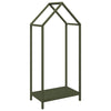 Vidaxx Kaminholzregal 40x25x90 cm kaltgewalzter Stahl olivgrün