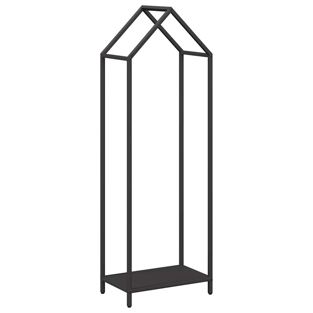 Vidaxx Kaminholzregal 40x25x120 cm kaltgewalzter Stahl schwarz