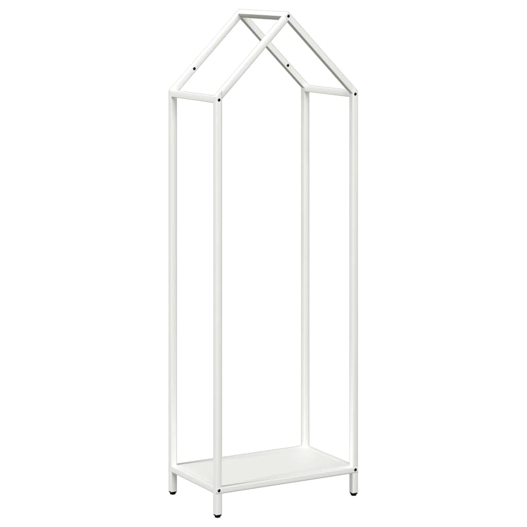Vidaxx Kaminholzregal 40x25x120 cm kaltgewalzter Stahl weiß