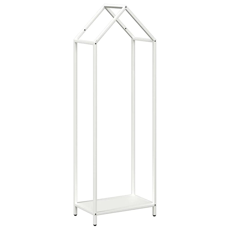 Vidaxx Kaminholzregal 40x25x120 cm kaltgewalzter Stahl weiß