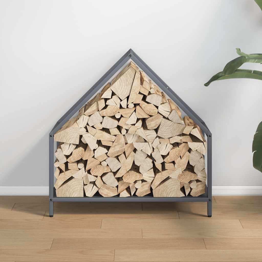 VidaXL Kaminholzregal 60x25x60 cm kaltgewalzter Stahl Anthrazit