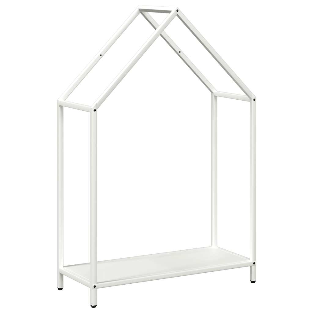 Vidaxx Kaminholzregal 60x25x90 cm kaltgewalzter Stahl weiß