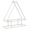 Vidaxx Kaminholzregal 80x25x90 cm kaltgewalzter Stahl weiß