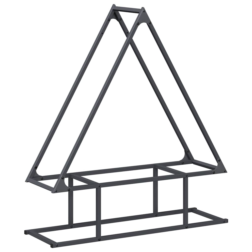Vidaxx Kaminholzregal 80x25x90 cm kaltgewalzter Stahl anthrazit