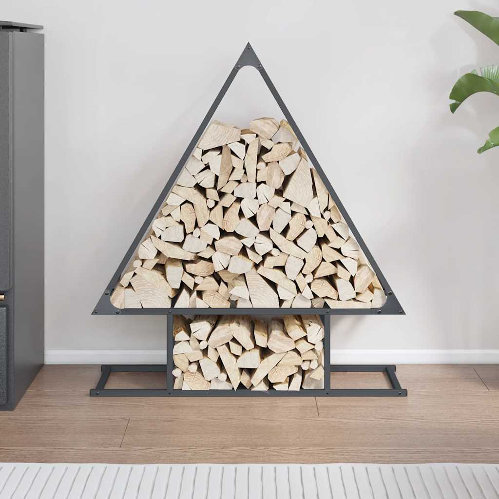 Vidaxx Kaminholzregal 80x25x90 cm kaltgewalzter Stahl anthrazit