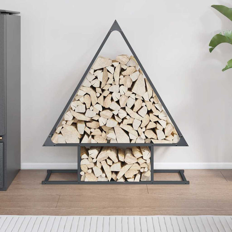 Vidaxx Kaminholzregal 80x25x90 cm kaltgewalzter Stahl anthrazit