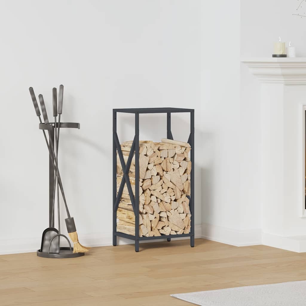 VidaXL Kaminholzregal 34x25x70 cm kaltgewalzter Stahl, Anthrazit