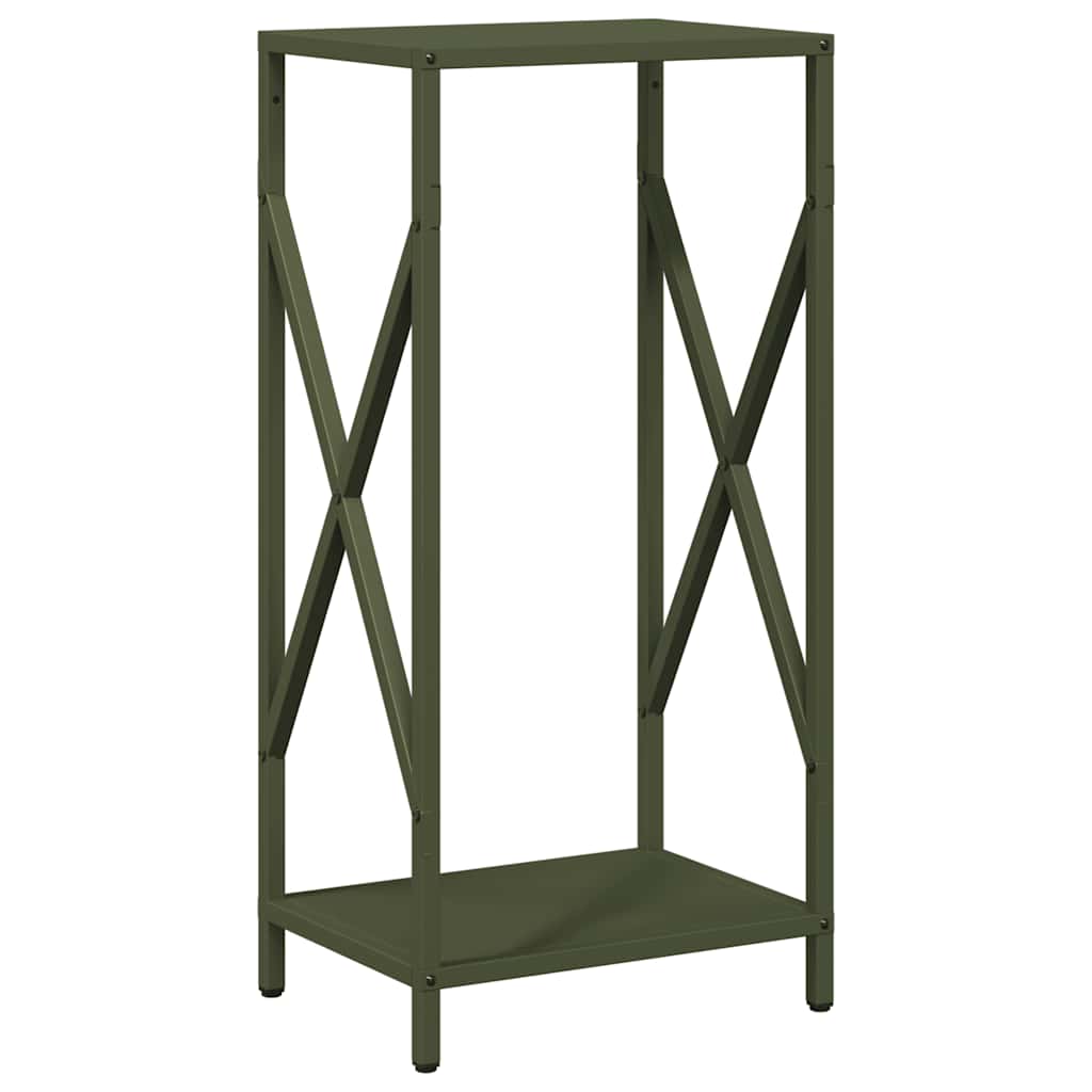 Vidaxx Kaminholzregal 34x25x70 cm kaltgewalzter Stahl olivgrün