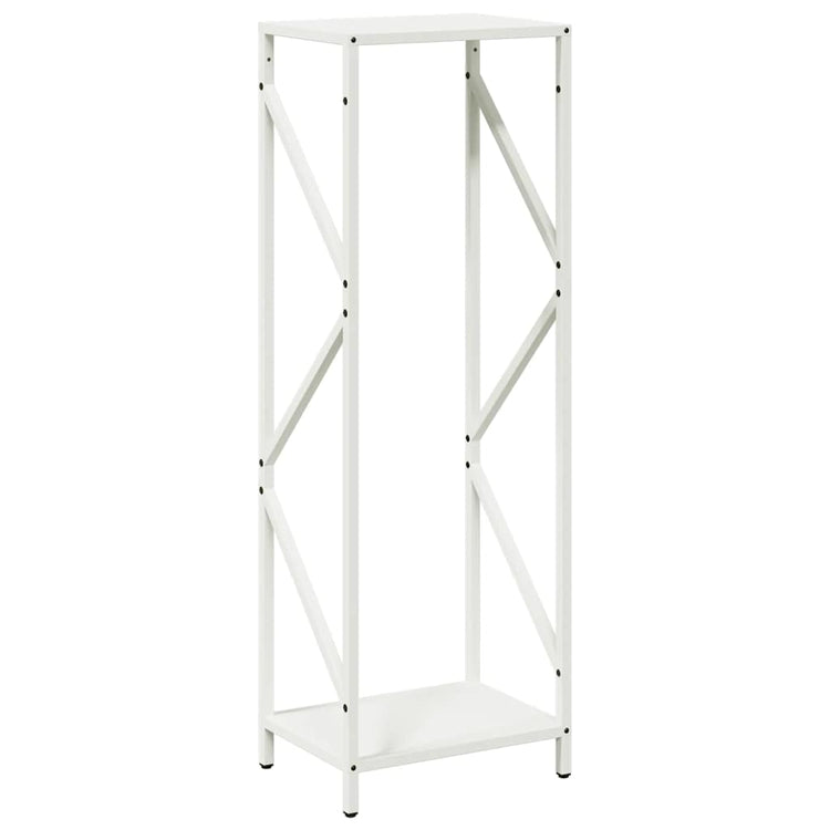Vidaxx Kaminholzregal 34x25x100 cm kaltgewalzter Stahl weiß