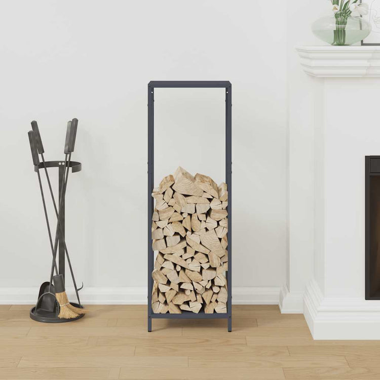 VidaXL Kaminholzregal 34x25x100 cm kaltgewalzter Stahl, Anthrazit