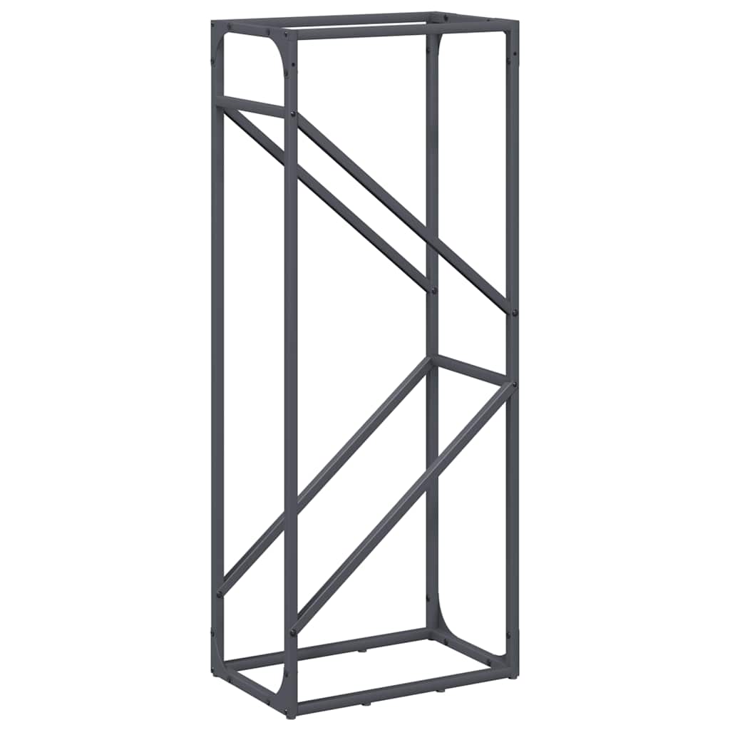 Vidaxx Kaminholzregal 40x25x100 cm kaltgewalzter Stahl Anthrazit