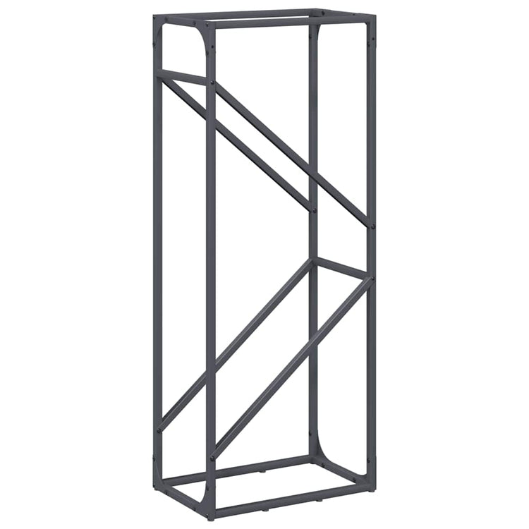 Vidaxx Kaminholzregal 40x25x100 cm kaltgewalzter Stahl Anthrazit