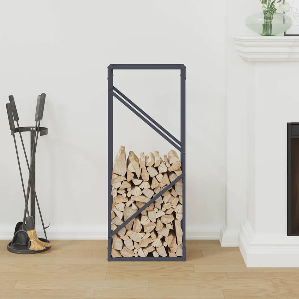 Vidaxx Kaminholzregal 40x25x100 cm kaltgewalzter Stahl Anthrazit