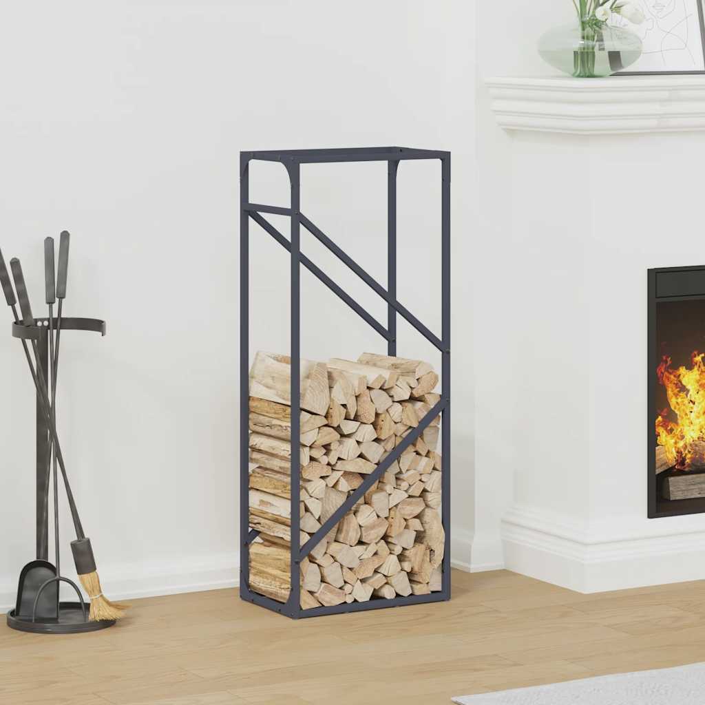 Vidaxx Kaminholzregal 40x25x100 cm kaltgewalzter Stahl Anthrazit