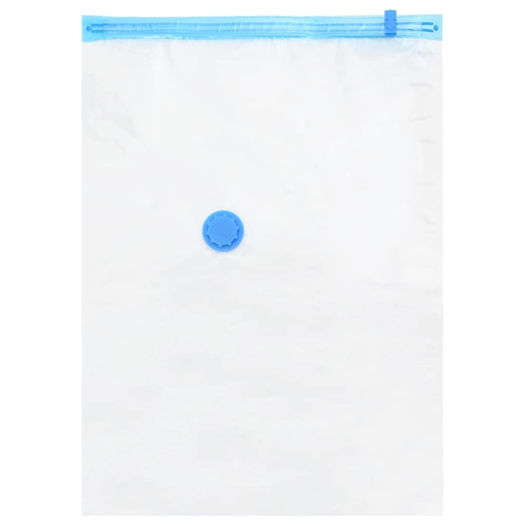 VidaXL Aufbewahrungsbeutel mit Aufbewahrung 20 Stück transparent und blau 70 x 50 cm