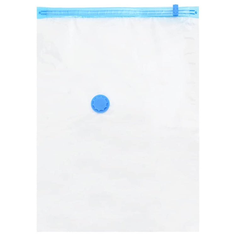 VidaXL Aufbewahrungsbeutel mit Aufbewahrung 20 Stück transparent und blau 70 x 50 cm