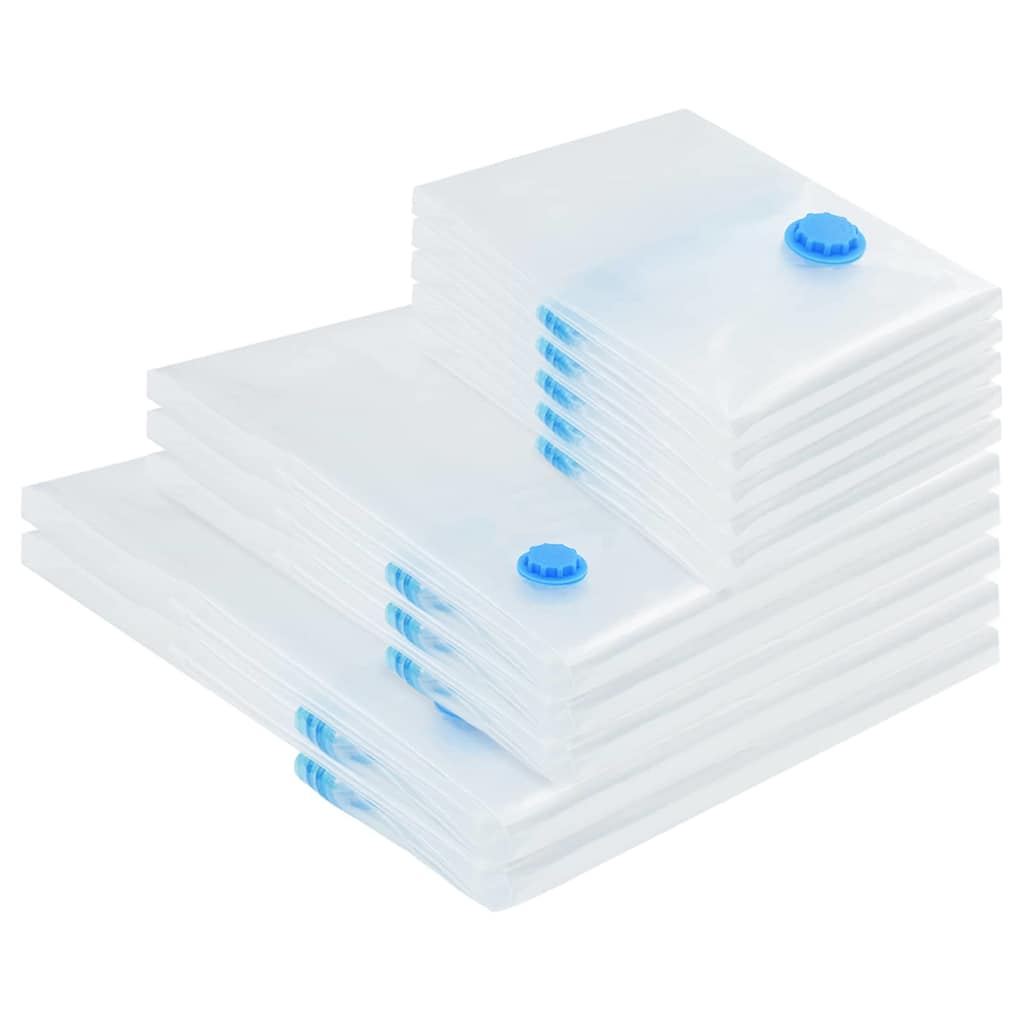 Vidaxx Aufbewahrungsbeutel 10 Stück transparent und blau 130 x 100 cm